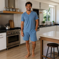 Pijama curto masculino-malha PV