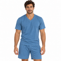 Pijama masculino malha PV , 67% poliéster e 33% viscose
